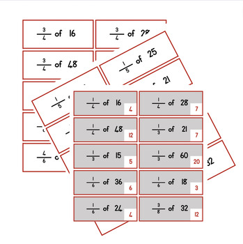 Preview of Fraction of a Number Practice