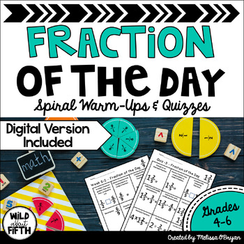 Preview of Fraction of the Day - Warm Ups and Quizzes - Digital & Print