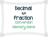 Fraction to Decimal Conversion Memory Game