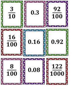 Fraction to Decimals by Scooting into Tutoring | TpT