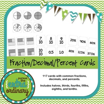 Preview of Fraction/Decimal/Percent Cards