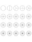 Fractional Circles -- One Whole to 20ths