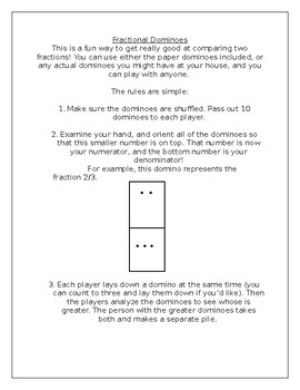Preview of Fractional Dominoes