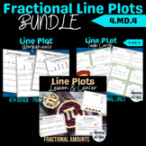 Fractional Line Plot BUNDLE | 4.MD.4
