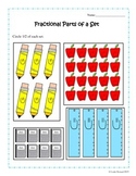 Fractional Parts of a Set Worksheets (School Theme)