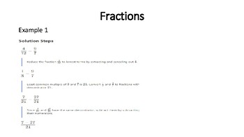 Preview of Fractions