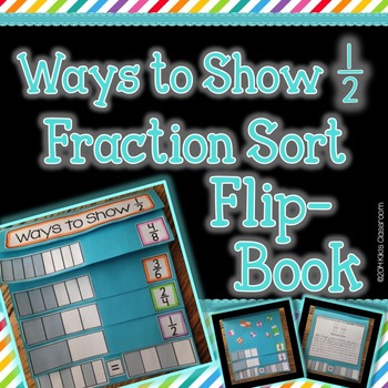 Preview of Equivalent Fractions Activity - 3rd Grade Fractions Flipbook