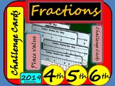 Fractions Challenge Cards - Fractions on Number Lines -Gra