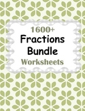 Fractions Worksheets Bundle with 1600+ Printables