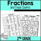 Fractions 2nd Grade | Equal Parts and Partitioning Shapes