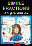 Simple Fractions – 35 printables