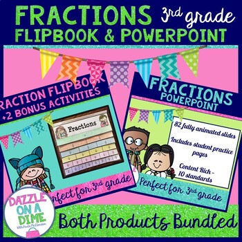 Preview of Fractions 3rd Grade Bundle