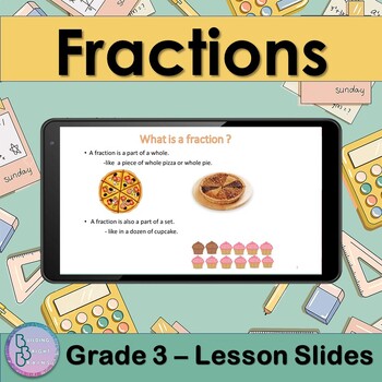 Preview of Fractions | 3rd Grade PowerPoint Lesson Slides