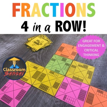 Preview of Fractions 4 in a Row! Game to learn Equivalent Fractions