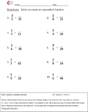 Fractions 4.NF. ALL STANDARDS Fourth Grade Common Core Mat