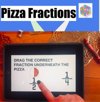 Preview of Fraction Pizzas - Fractions Math Activity