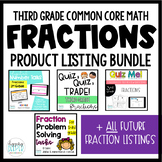 Fractions Activity Bundle for Third Grade