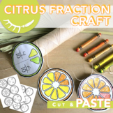 Fractions Activity │Fractions Craft │Orange Garland Coloring Page