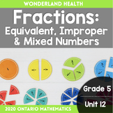 Grade 5, Unit 12: Fractions: Equivalent, Improper and Mixe