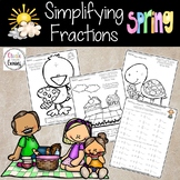 Fractions Activity Spring Time, includes Mixed and Imprope
