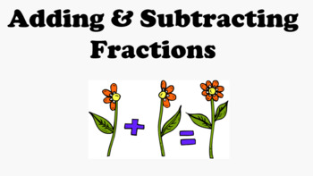 Preview of Fractions – Add & Subtract Unlike Denominators with Simplifying PowerPoint
