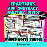 Fractions Adding Subtracting Multiplying Dividing Guided N