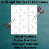 Add and Subtract Fractions Jigsaw Puzzle: All types