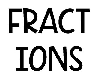 Preview of Fractions Anchor Chart