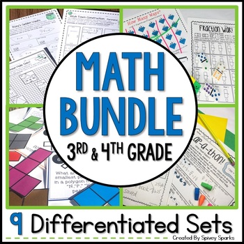 Preview of 3rd and 4th Grade Math Bundle