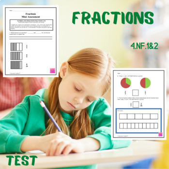 Fractions Assessment - 4.NF.1 and 2 by Innovative Teacher | TpT