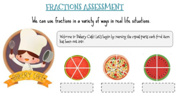 Preview of Interactive IB PYP Fractions Assessment Grade 3/4