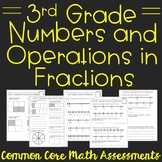 Fractions Assessments for 3rd Grade Common Core