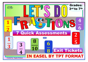 Preview of Fractions Assessments: Let’s Do Fractions
