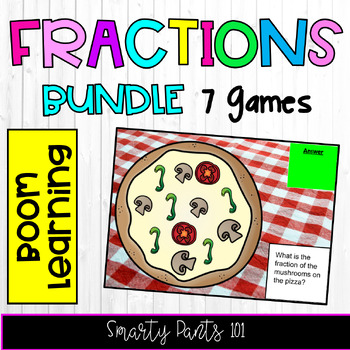 Preview of Fractions BUNDLE - BOOM Learning Internet Activity