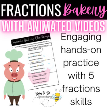 Preview of Fractions Bakery with Animated Videos