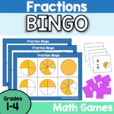Fractions Bingo (Kindergarten- Grade 4)