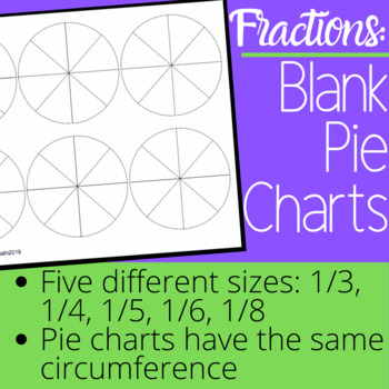 Preview of Fractions: Blank Pie Charts