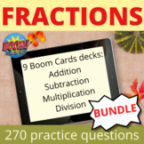 Fractions Boom Cards Bundle Distance Learning