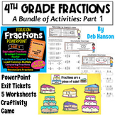 Fractions Bundle for 4th Grade: Part 1 with Simplifying an