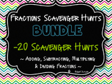 Fractions -  Scavenger Hunts Mega Bundle - 2 Bundles!