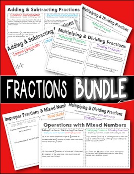 Preview of Fractions Bundle