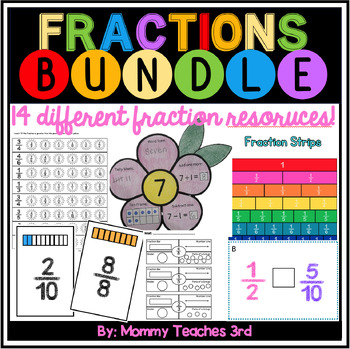 Preview of Fractions Bundle | Centers | Fraction Activities