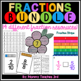 Fractions Bundle | Centers | Fraction Activities