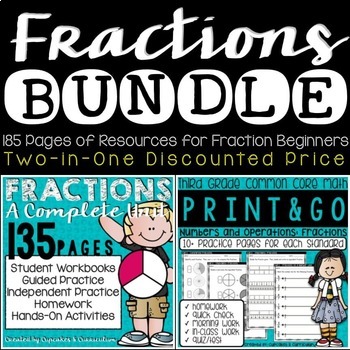 Preview of Fractions Practice for Fraction Review & Equivalent Fractions Worksheets