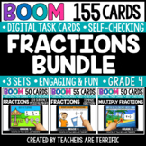 Fractions Bundle Grade 4  Boom Cards - Digital