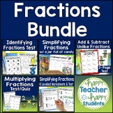 Fractions Bundle: Identify, Multiply, Add, Subtract & Simp