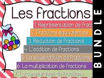 Preview of Fractions - Cartes à tâches - lot complet - Bundle !