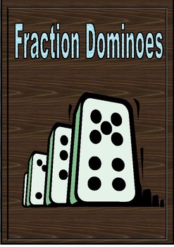 Preview of Fractions Center Fun dominoes