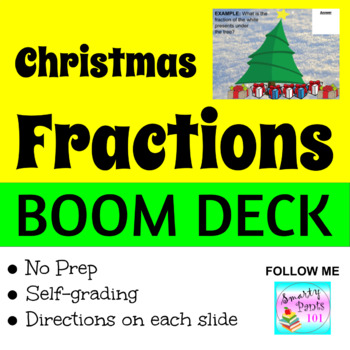 Preview of Fractions Christmas  l  BOOM DECK  l  Internet Activity 