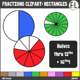 Fractions Clipart - Fraction CIRCLES